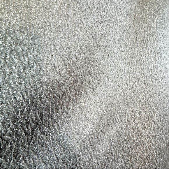 🎄 371. Ann Taylor Metallic‎ Brocade Mini A-Line Skirt Silver Gold 6P Retro Y2K - Picture 5 of 9